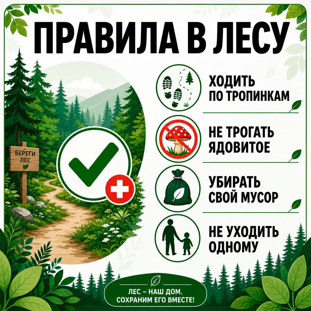 Правила поведения в лесу